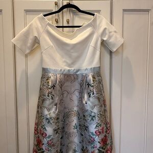 Ted Baker Dewrose Patchwork Bardot Dress